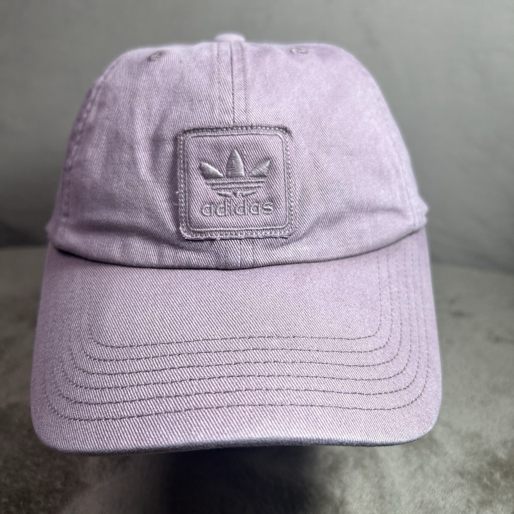 Adidas Originals Trefoil Hat Pink Mauve Adjustable Strapback Cap Womens